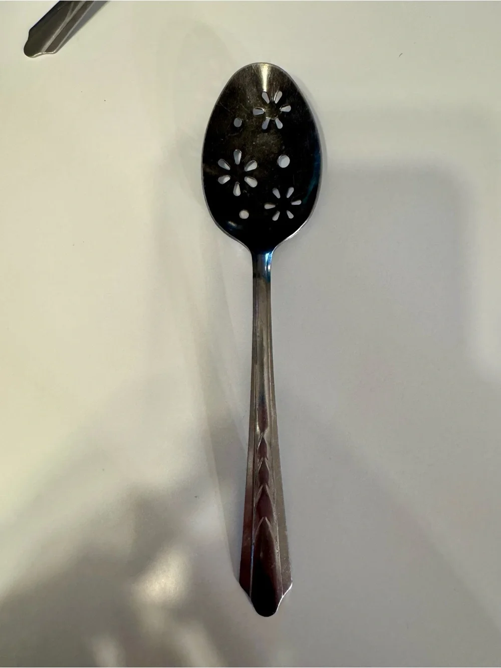 Stainless Steel Slotted Serving Spoons - Silver